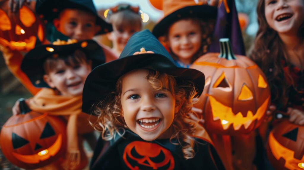 enfants déguisés pour Halloween