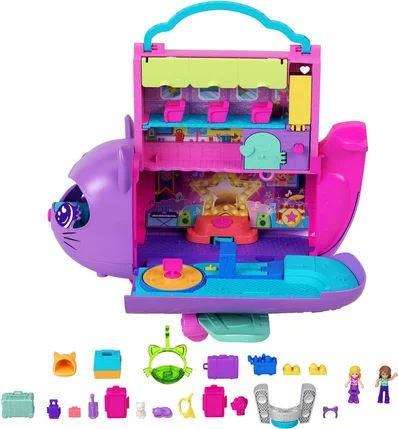 POLLY POCKET - AVION CHATON TRANSFORMABLE