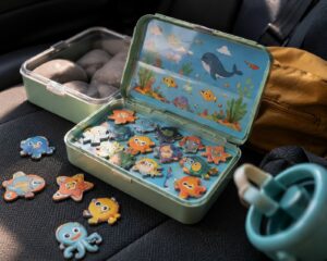 Jeux en voiture magnétique